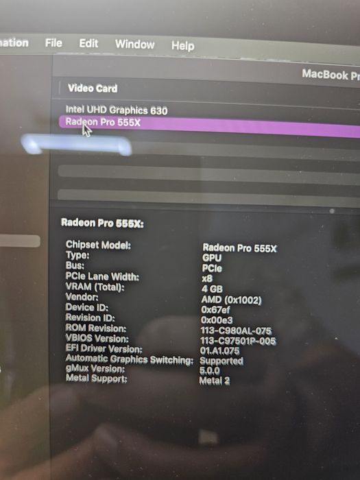 MacBook Pro 15"  2019