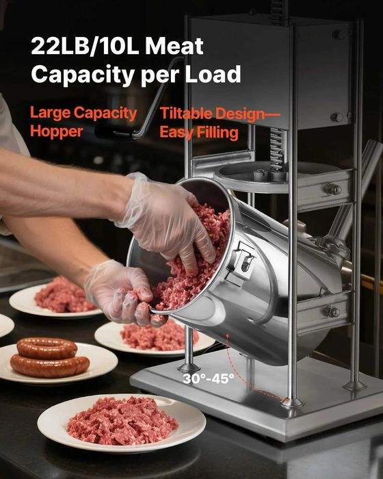 carnatar aparat masina de facut carnati electrica 10 lit action pedala