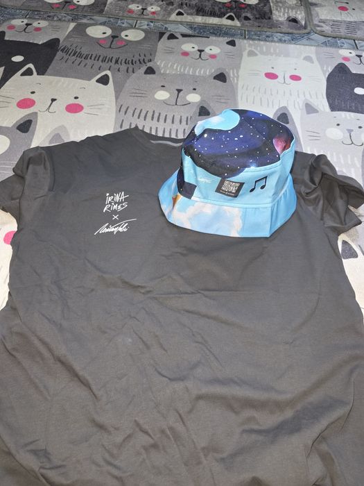 Vand tricou personalizat si palarie  Irina  Rimes