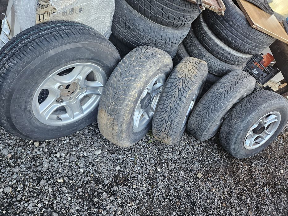 Set de 5 roti adica jante aliaj 5x139,7 echipate cu anvelope 195x80x15