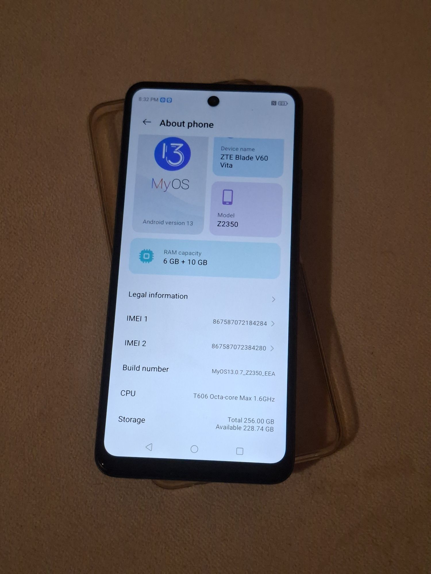ZTE Blade v60 vita