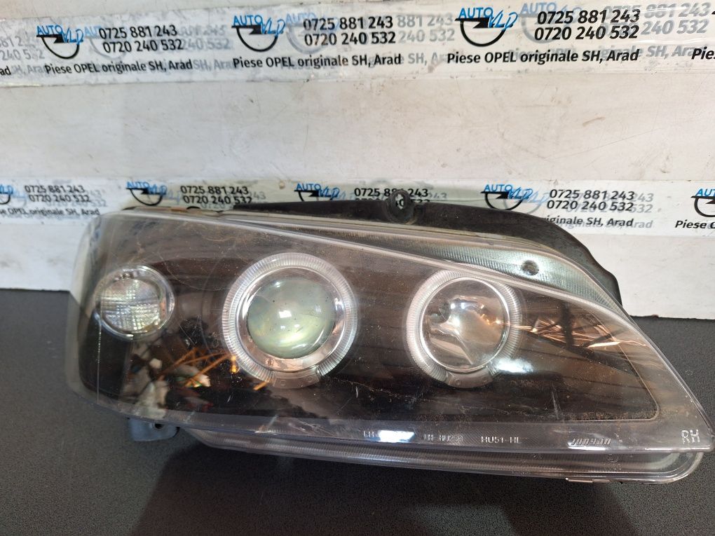 Faruri Angel Eyes Peugeot 106 1996-2003 Negru