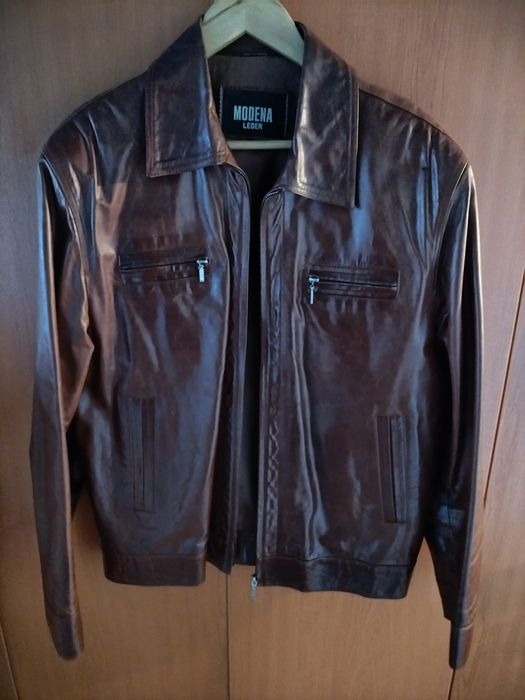 Geaca piele bărbați