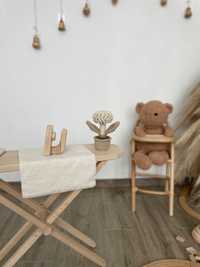 Дървена дъска за гладене с ютия, детска играчка,детска стая, монтесори