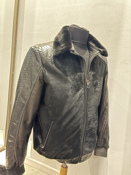 Geaca din piton,ponei si bizon