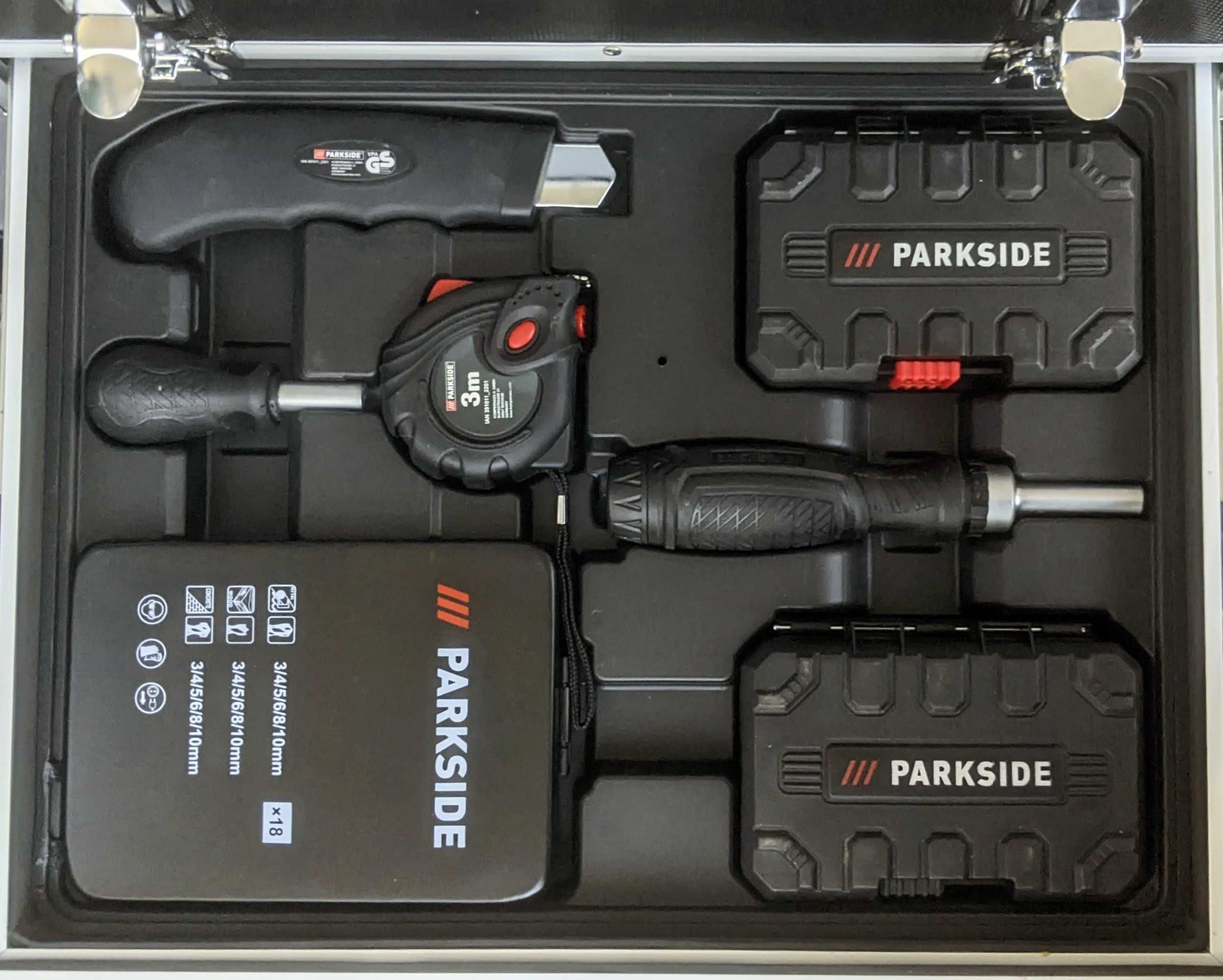 Parkside Performance Голям Алуминиев Куфар за Инструменти