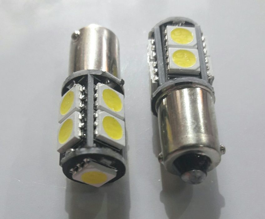 Лед крушки за габарит 9LED BA9S T4W 12V 5050 SMD- А-3020