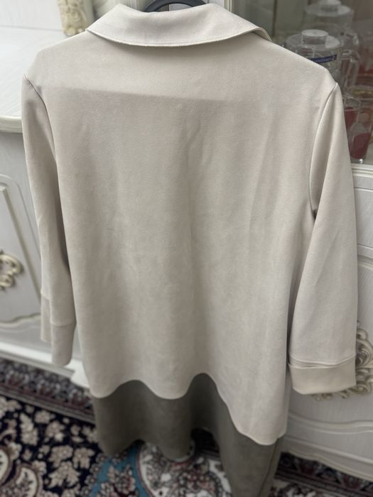 Замшевый Плащь пиджак от Зара