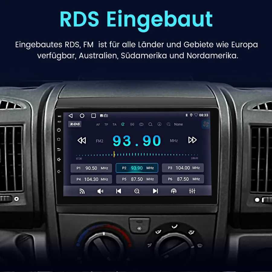 Мултимедия Android Fiat Ducato Peugeot Boxer Citroen Jumper навигация