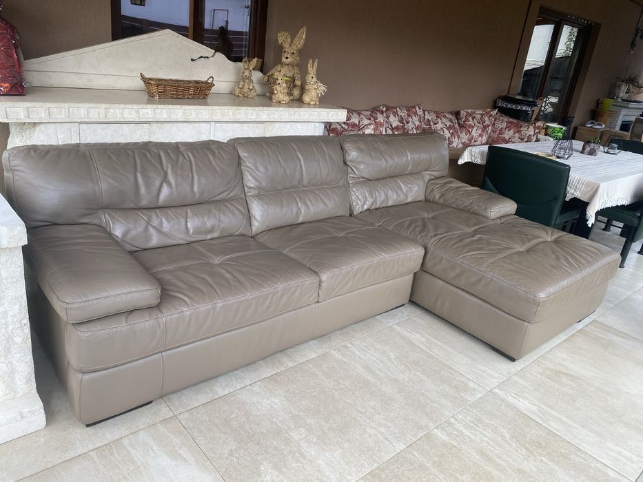 Coltar fix piele naturala 100% brand Olanda 283x160x80cmh Calitate top