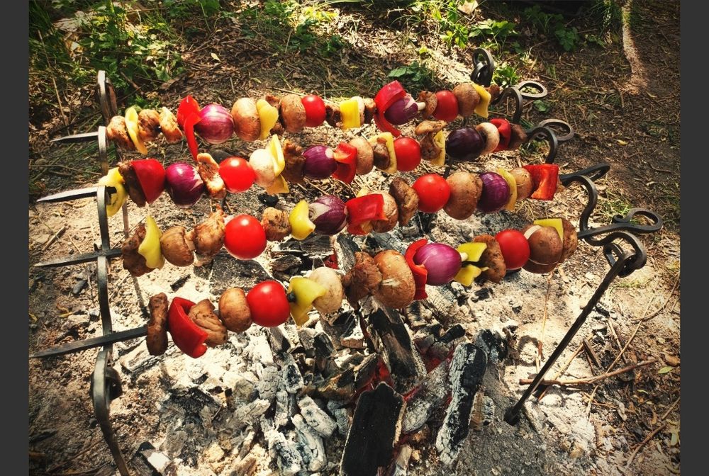 Set frigarui forjate manual, pentru camping, bushcraft, picnic