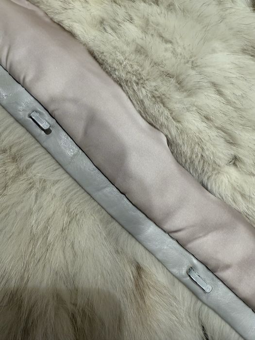 Haină de blană din vulpe argintie