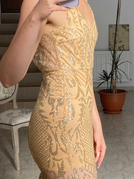 Rochie Agnes Toma nepurtata, spatele decupat, marimea M