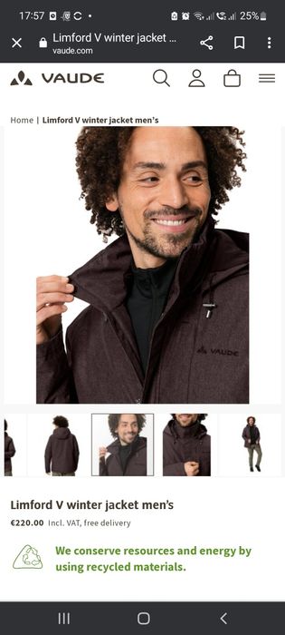 Geaca toamna-iarna Vaude primaloft waterproof mar M noua