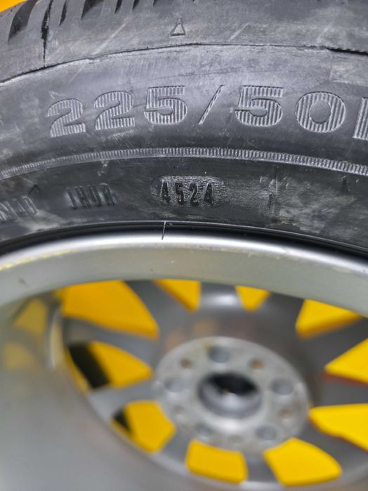 Roti Jante Anvelope 5x112 225/50/17 OEM AUDI A4 A5 NOI Dunlop DOT 4524