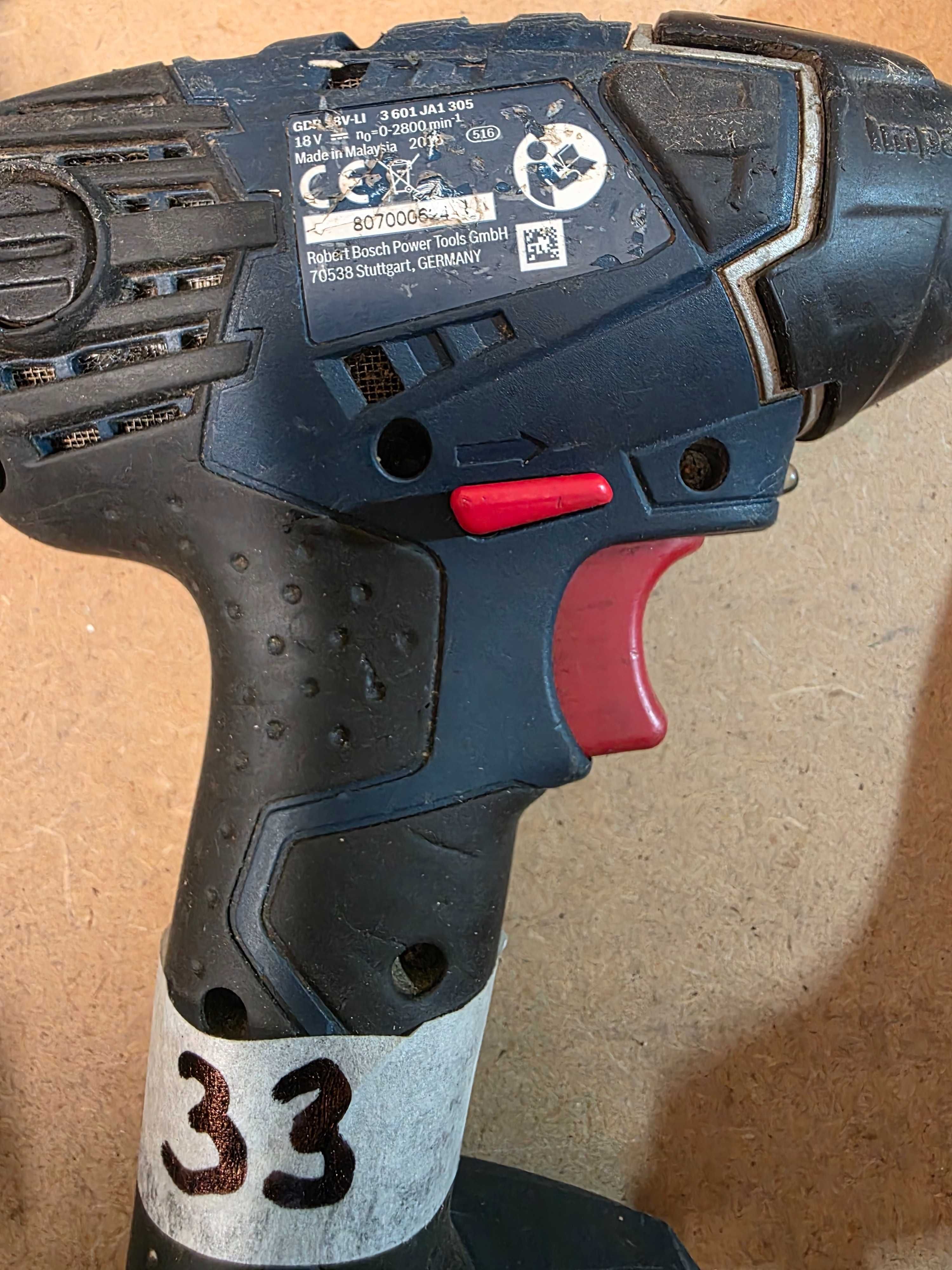 Безчетков импакт, винтоверт, гайковерт Bosch GDR, GSB, GDX 18V