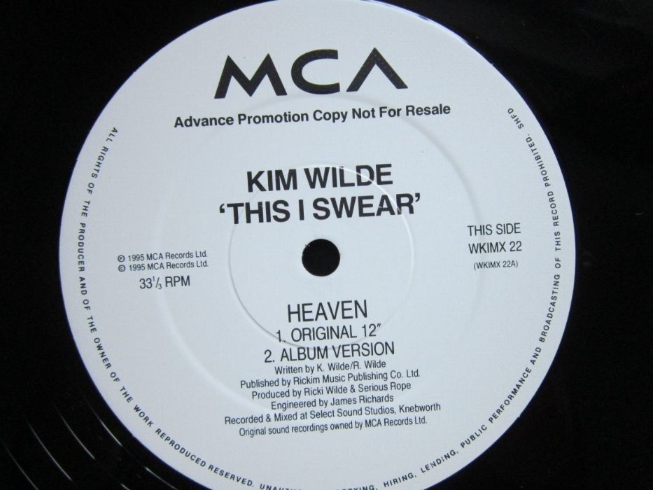 vinil colectie Kim Wilde ‎-Select & This I Swear