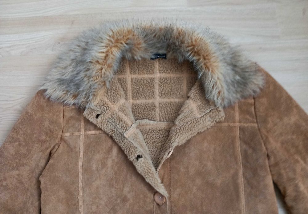 Дамско кожухче от еко кожа