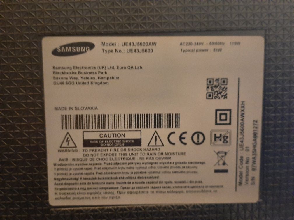 Televizor samsung smart pt. piese