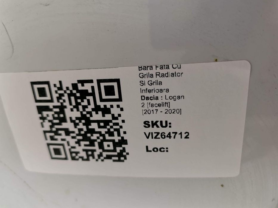Bara Fata Cu Grila Radiator Si Grila Inferioara Dacia  Logan 2 [faceli