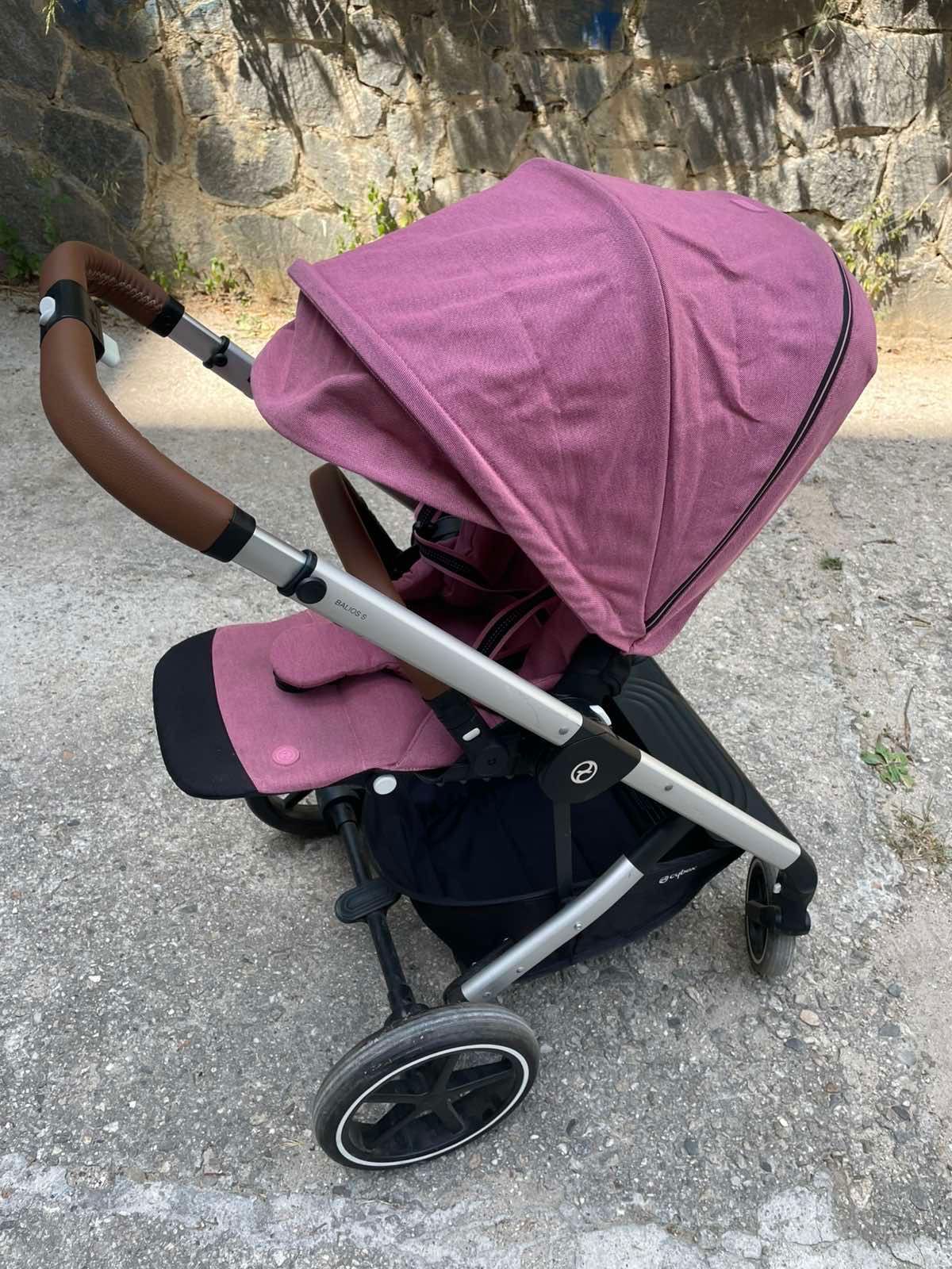 Бебешка количка Cybex Balios S Lux Magnolia Pink
