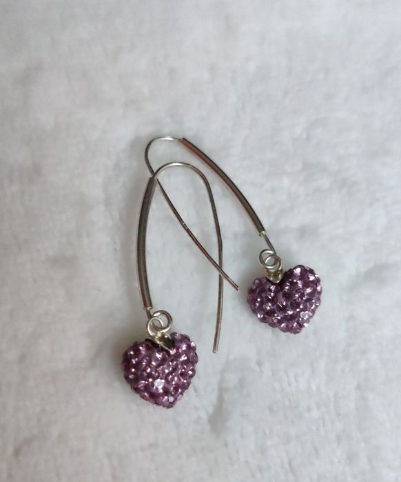 Cercei argint cu cristale Swarovski Elements