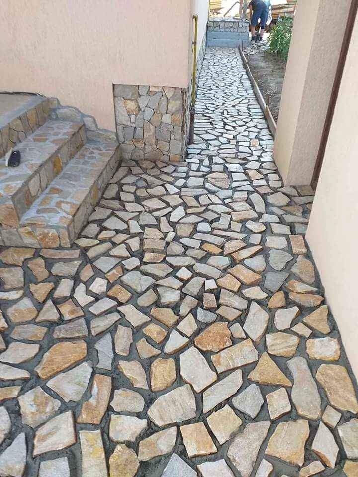 Piatra naturala de munte de Grecia 100%. Lucrez în toată Țara