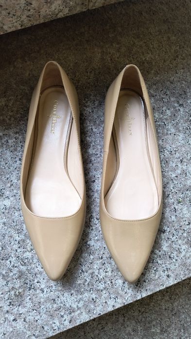 Balerini bej din piele naturala Cole Haan