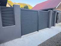 Construim garduri si porti din sipca metalica, panouri stil jaluzele,