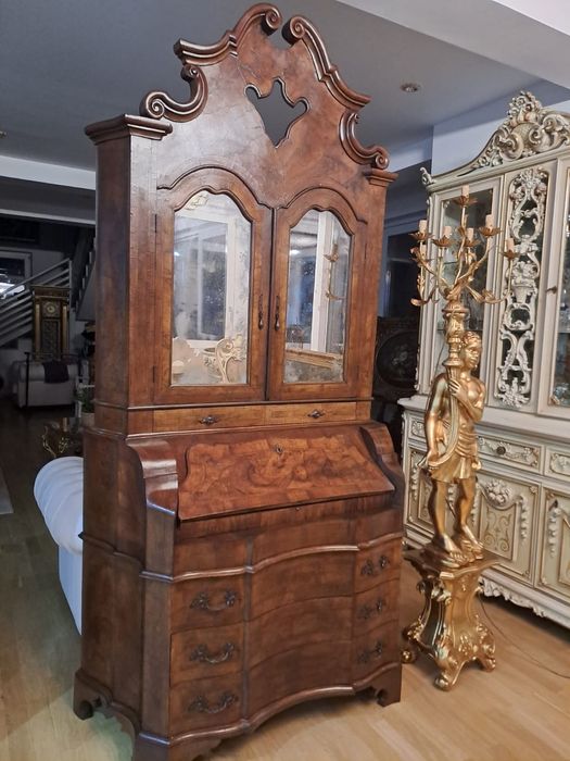 Vitrină/trumeau din lemn masiv