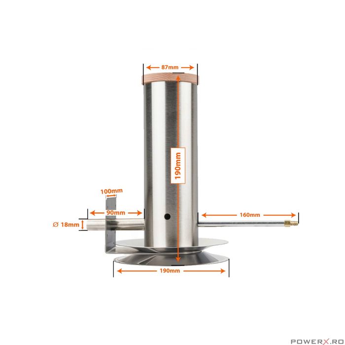 Generator de fum pentru afumare la rece, capacitate 2x 3.5L/min, volum