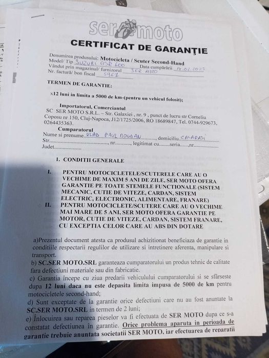 Încă în garanție!!! Suzuki GSR 600 - 2006