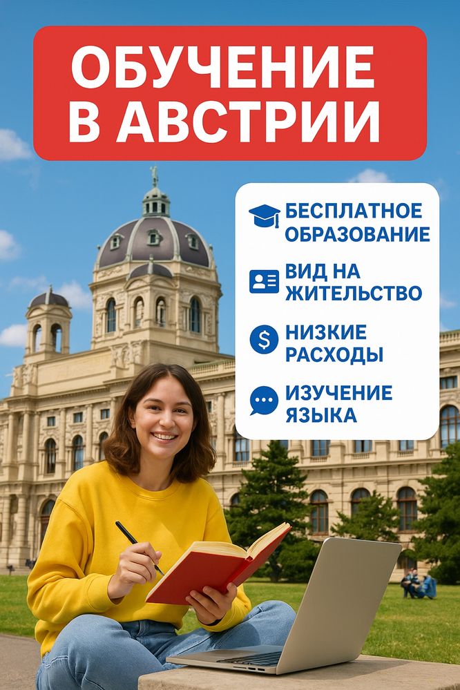 Помощь с поступлением в Австрию  | Без ЕНТ | ВНЖ и универы
