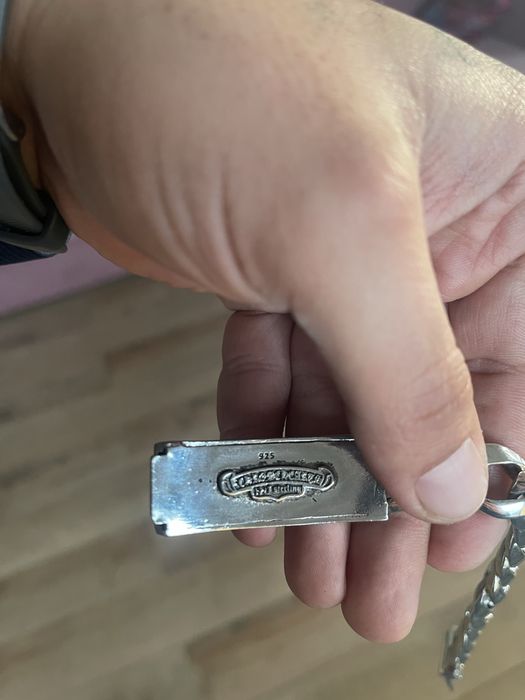 Chrome Hearts .925 Silver Smooth Cuban bratara