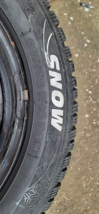 Roți iarnă Renault cu senzori.