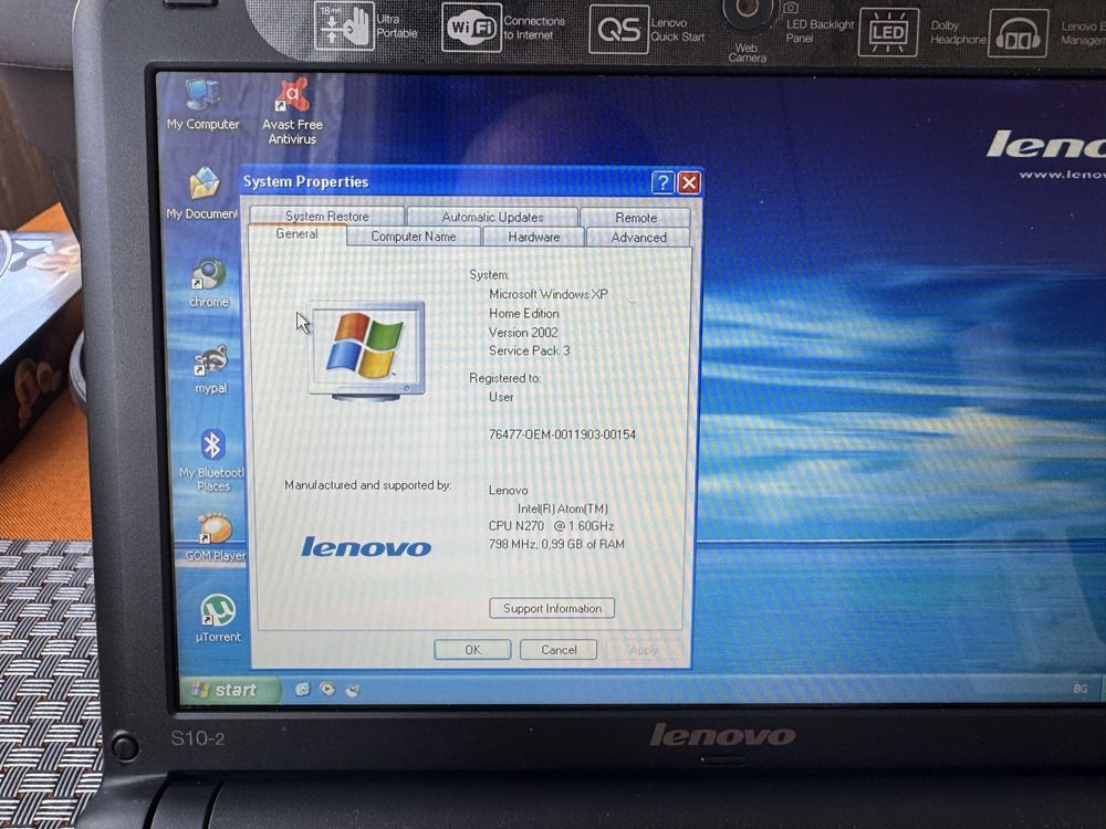 Продавам Notebook Lenovo Ideapad S10-2