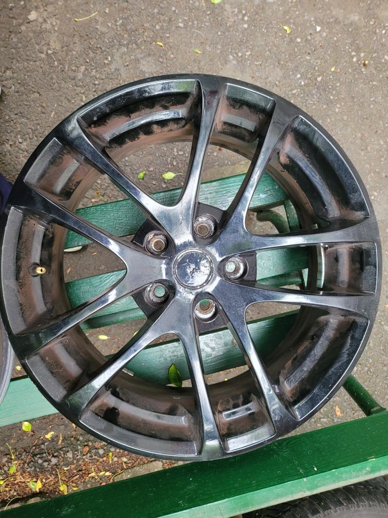 Jante/roti negre Opel Astra H R17, 7.0J × 17 H2, 5 prezoane