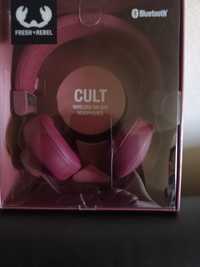 Casti wireless cu microfon Fresh'n Rebel Cult, Ruby Red, noi, sigilate