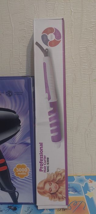 Фен + плойка. Комплект.