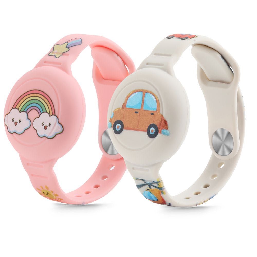 Tech-Protect For Kids–2 бр.цветни силиконови каишки Apple AirTag