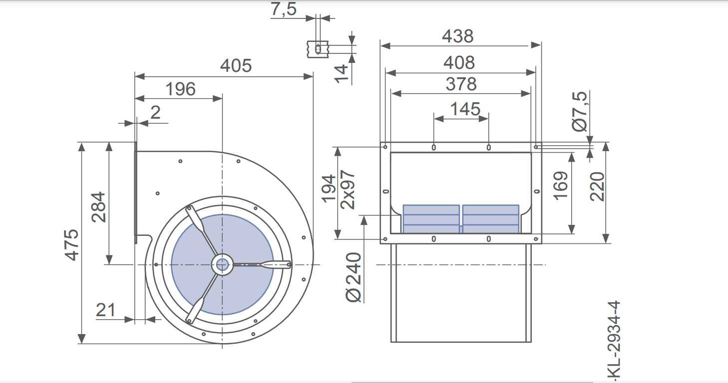 центробежен вентилатор ZIEHL-ABEGG RD28S-4EW.4R.AL