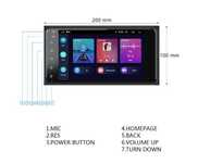 Dvd Auto TOYOTA ANDROID Wi-Fi Format 20x10 Cm 2G+32G