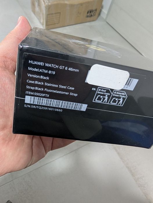 Smartwatch Huawei Watch GT 6, 46MM, Grey Composite Leather Strap