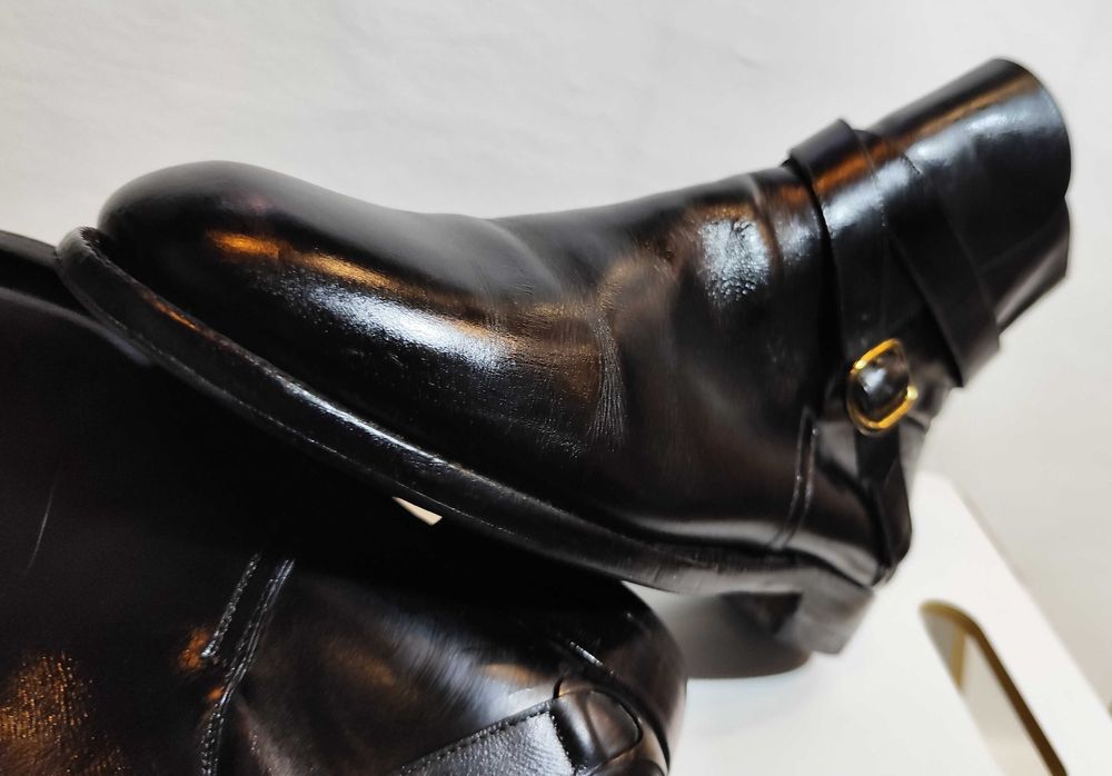 Ghete jodhpur de lux 41 41.5 Fratelli Rossetti lucrate manula piele