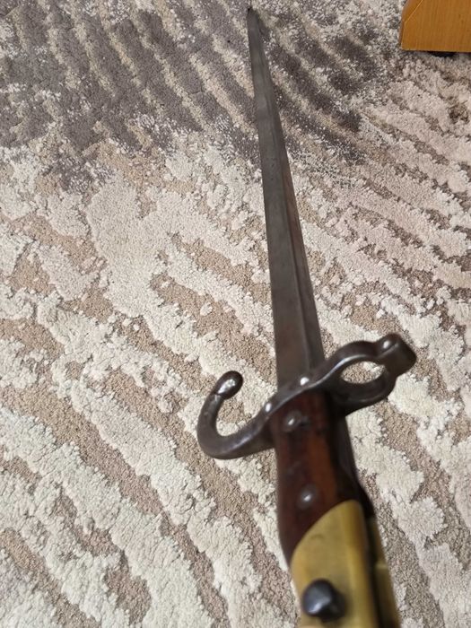 Френски щик нож байонет ГРА GRASS M1874 съвпадащи номера