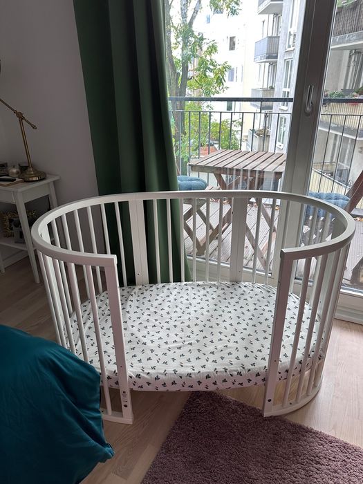 Pătuț Stokke Sleepi + Saltea Stokke + Protecție Waterproof Stokke