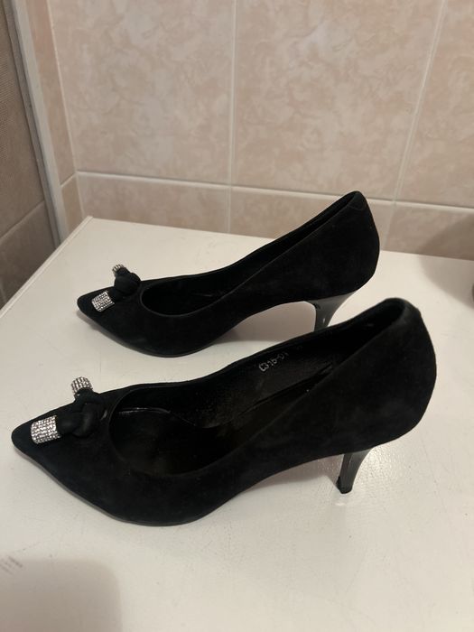 Туфли женские замшевые