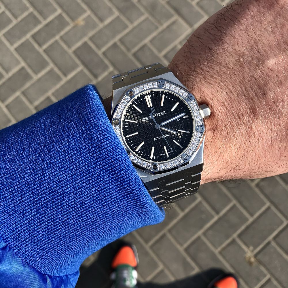 Ceas Ap royal oak black dial 41 mm