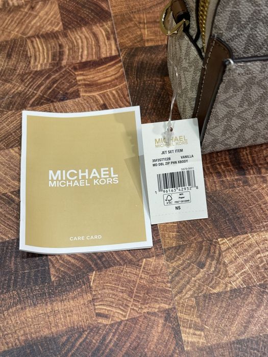 Дамска чанта Michael Kors Jet Set Item Vanilla