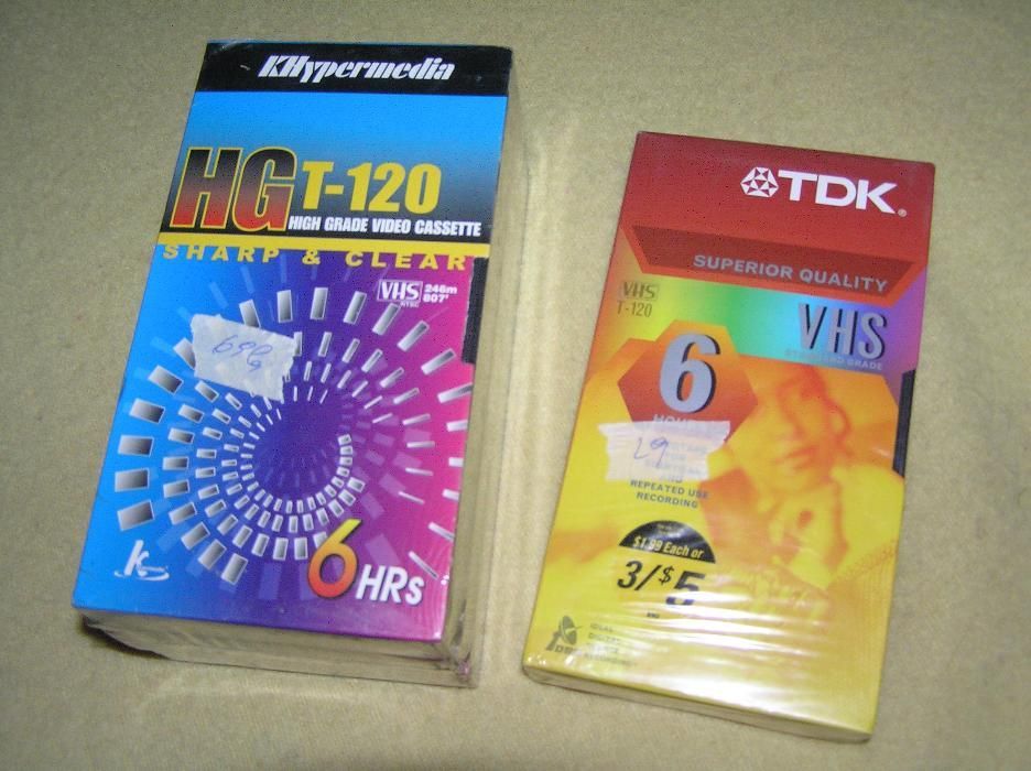 caseta video VHS T120